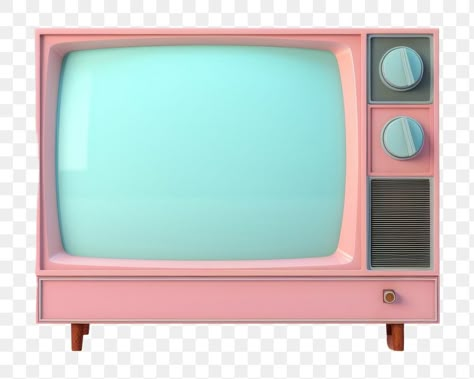 Old Tv Png, Television Png, Tv Png, Pink Tv, Emoji Wallpapers, Retro Television, Mises En Page Design Graphique, Retro Bedrooms, Tattoo Reference