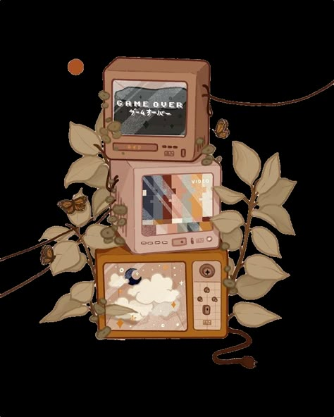 #aesthetic #lightbrown #brown #computer #television #top #plants #freetoedit Small Habits, Isometric Art, Japon Illustration, Cute Kawaii Drawings, Dessin Adorable, Cute Little Drawings, Kawaii Wallpaper, Cute Art Styles, Kawaii Drawings