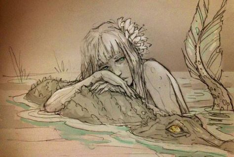 Chiara Bautista, Mermaids And Mermen, Mermaid Art, Fb Page, A Drawing, Art Moderne, Fantasy Creatures, Art Works, Amazing Art