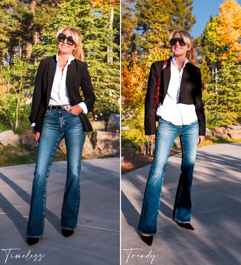 Upgrade Your Timeless Fall Wardrobe with These 5 Simple Trendy Swaps Packing Clothes, Chic Blazer, Simple Outfit, Classic Blazer, Outfit Inspiration Fall, Cropped Blazer, Trendy Style, Trendy Colors, Fall Wardrobe