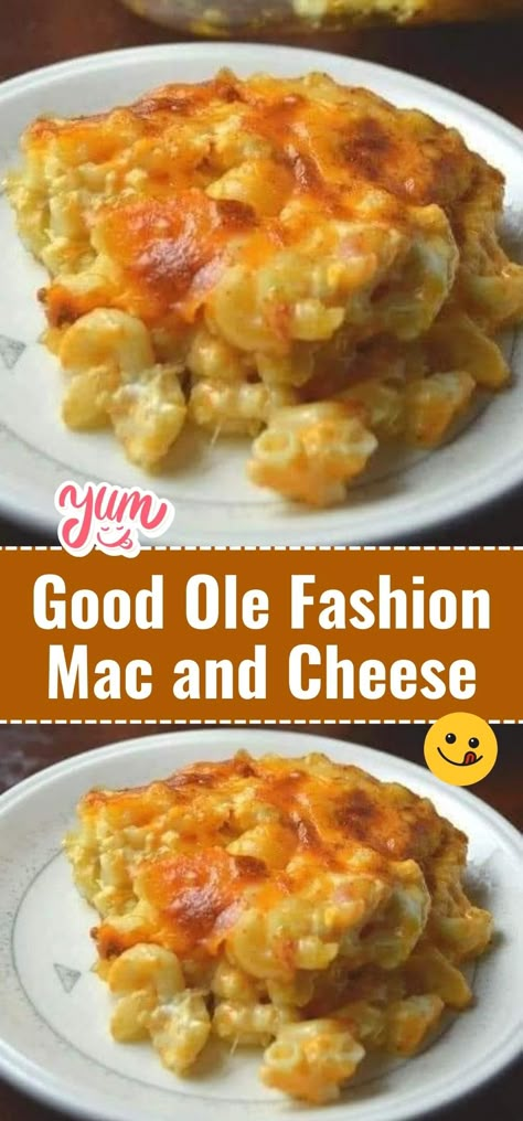 There's nothing quite like a steaming bowl of Good Ole Fashion Mac and Cheese. Creamy, cheesy, and oh so comforting, this dish is a timeless favorite that brings joy to all ages. #MacAndCheese #ComfortFood #CheesyGoodness Mac And Cheese Creamy, Mac And Cheese Recipe Soul Food, Zucchini Bars, Easy Mac N Cheese Recipe, Southern Mac And Cheese, Easy Mac N Cheese, Crockpot Mac And Cheese, Baked Mac And Cheese Recipe, Bake Mac And Cheese