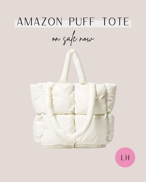 Puff Tote Bag, Puffer Tote Bag, Chic Quilts, 2022 Fashion Trends, White Puffer, Pillow Bag, Aesthetic Bags, Work Tote, String Bag