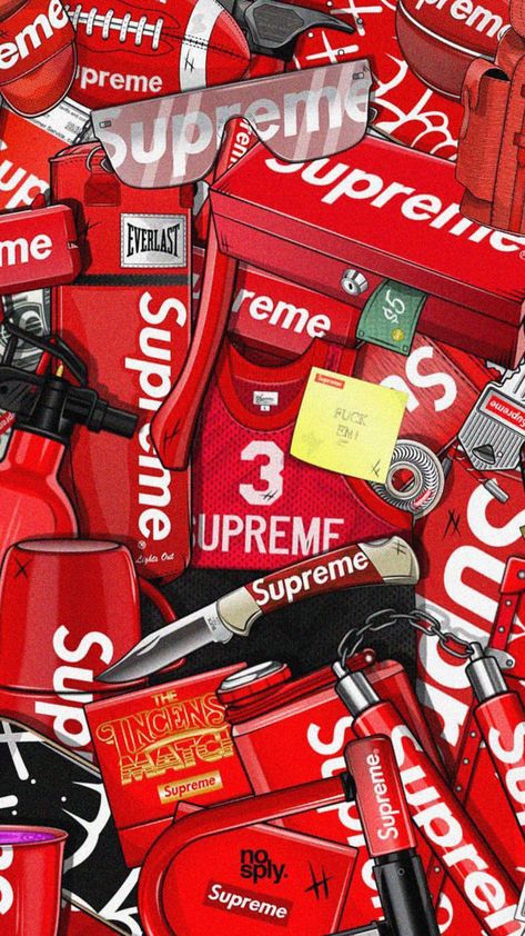 Supreme Background, Supreme Wallpaper Hd, Hypebeast Iphone Wallpaper, Nike Wallpaper Iphone, Supreme Art, Supreme Iphone Wallpaper, Supreme Sticker, Jordan Logo Wallpaper, Hype Wallpaper