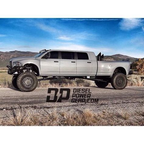 Mega Ram Runner - Big, Bad, Dodge 3500 6 Door Diesel Dodge Mega Cab, Diesel Tips, Diesel Brothers, Truck Memes, Diesel Mechanics, Lowered Trucks, Truck Yeah, Dodge Trucks Ram, Dodge Ram 3500