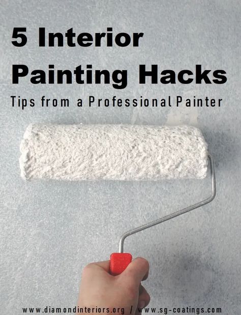 5 Interior Painting Hacks - Tips from a Professional Painter Paint Roller Hacks, Textured Paint Rollers, Caulking Tips, Melbourne Apartment, Painting Hacks, Apartment Painting, Top Paintings, Using A Paint Sprayer, Paint Tips