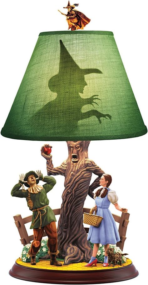 Dorothy And Scarecrow, Wizard Of Oz Collectibles, Wizard Of Oz Decor, Glenda The Good Witch, Not In Kansas Anymore, Lamp Amazon, Wizard Of Oz 1939, Red Slippers, Bradford Exchange