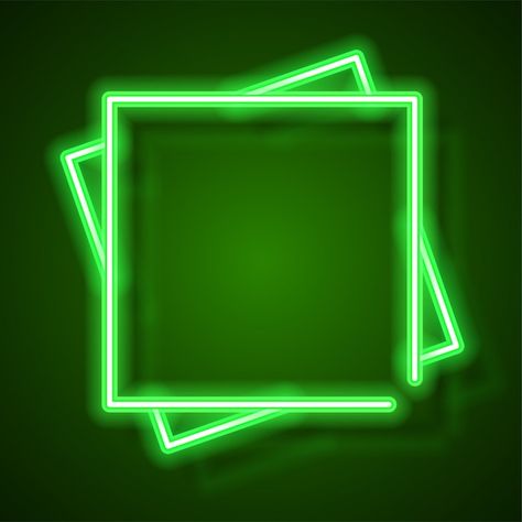 Design de modelo de banner de néon. | Premium Vector #Freepik #vector #quadro-luz #neon #quadro-neon #luzes-coloridas Green Neon Sign, Neon Banner, Verde Neon, Green Neon, Green Abstract, Sign Templates, Neon Sign, Neon Green, Premium Vector