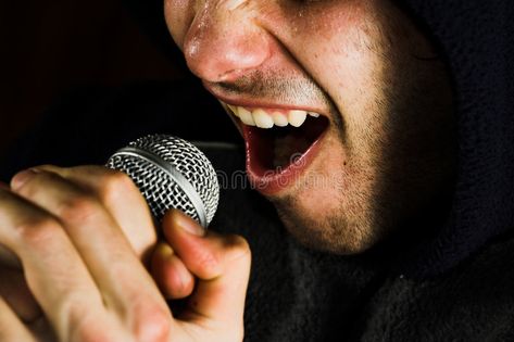 Music singer and microphone. Man with microphone. Music singer rage with microph , #AD, #microphone, #Man, #Music, #singer, #music #ad Man With Microphone, Screaming Into Microphone, Guy Singing Into Microphone, Singer Microphone, Headworn Microphone, Stock Photography Free, Music Photography, Live Music, Scream