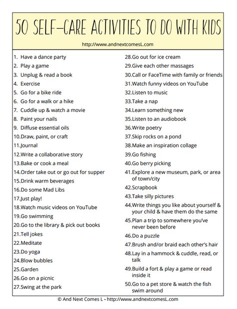 List of self-care activities for parents that can be enjoyed alongside your kids Counseling Career, Self Care Worksheets, Watch Funny Videos, School Daze, Mindfulness For Kids, Smart Parenting, Art Therapy Activities, College Prep, Lemon Butter