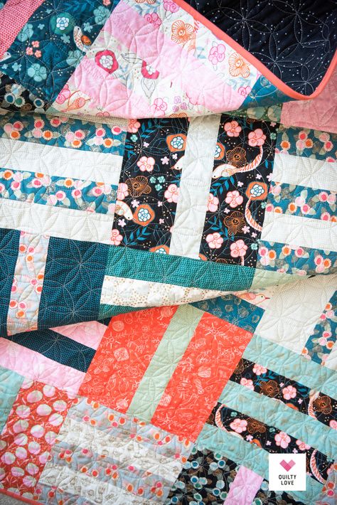 Dash Quilt Pattern, Quilty Love, Fat Quarter Quilt Pattern, Ruby Star Society, Fat Quarter Quilt, Stash Buster, Jellyroll Quilts, Summer Quilts, Jewel Colors