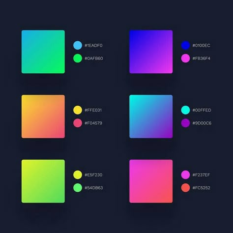 블로그 디자인, Flat Color Palette, Gradient Color Design, Color Design Inspiration, Hex Color Palette, Design Palette, 카드 디자인, Graphic Design Tools, Gradient Design