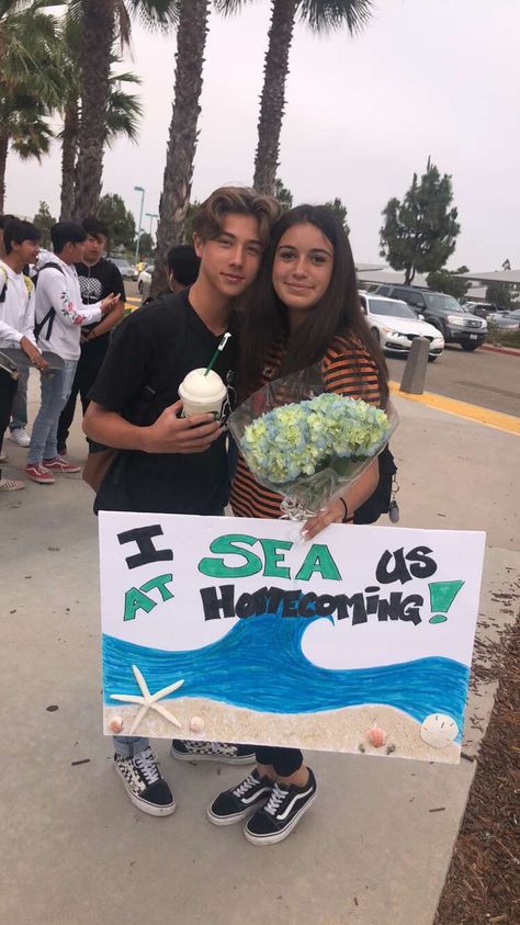 Beach Themed Promposals, Under The Sea Promposal, Beach Prom Proposal, Outer Banks Promposal, Aquarium Promposal, Mama Mia Promposal, Shark Hoco Proposals Ideas, Ocean Hoco Proposal, Shark Homecoming Proposal