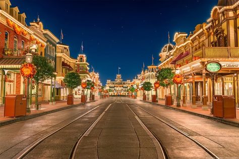 Main Street USA, Magic Kingdom Street Magic, Main Street Usa, Cinderella Castle, Pirates Of The Caribbean, The Castle, The Train, Disney Girls, Magic Kingdom, Train Station