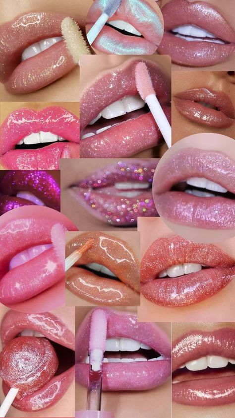 Lip Collage, Collage Wallpaper, Glossy Lips, Art References, Lip Gloss, Aesthetic Wallpapers, Art Reference, Mood Board