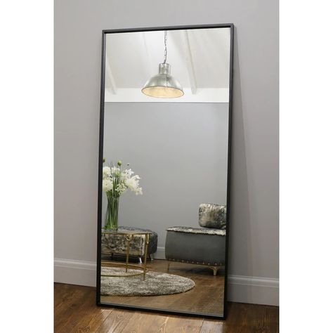 Arched Window Mirror, Wood Mirrors, Hall Mirrors, Industrial Mirrors, Black Mirror Frame, Industrial Contemporary, Framed Mirrors, Plain Curtains, Metal Frame Mirror