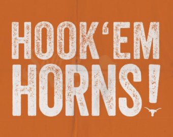 Hook Em Horns Texas Longhorns, College Prints, Reading Corner Kids, Longhorns Football, Hook Em Horns, Football Signs, Ut Austin, Adult Crafts, Learn Art