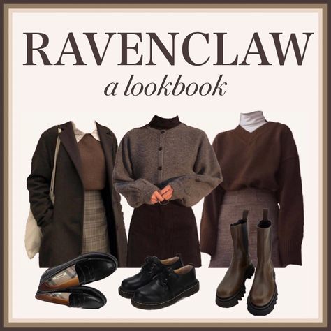 Ravenclaw Lookbook, Mbti Aesthetic, Ravenclaw Outfit, Academic Style, Academia Aesthetic Outfit, Hogwarts Outfits, Librarian Style, 2024 Moodboard, Dark Academia Outfits