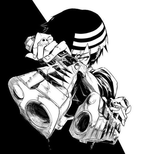 Soul Eater, The Kid, Black And White, Halloween, White, Black