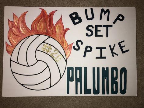 Pep Rally Posters For Volleyball, Signs For Volleyball Players, Volleyball Cheer Posters, Volleyball Posters For Games Ideas, Game Day Posters Volleyball, Volleyball Game Signs, Volleyball Game Posters, Volleyball Poster Ideas Signs, Volleyball Posters For Players