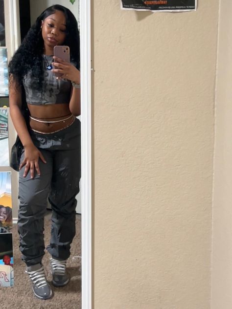 black girl, baddie, jordan 11s, cool grey, deep wave lace front, side part deep wave, black girl outfit inspo, senior year, first day fit Cool Greys Jordan 11s Outfits, Outfit Ideas With Cool Grey 11s, Black 11s Jordans Outfit, Cool Grey Outfits Jordan 11, Cool Grey 11s Outfits Black Women, Jordan 11 Outfit Women Baddie, Jordan 11 Cool Grey Outfit, Retro 11 Outfit, Side Part Deep Wave