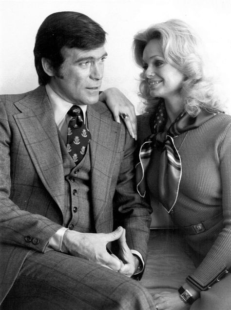 Christopher George with wife Lynda Day George Mission Impossible Tv Series, Lynda Day George, Crazy Lovers, The Rat Patrol, Christopher George, Hollywood Photo, Hero Movie, Famous Couples, Vintage Tv