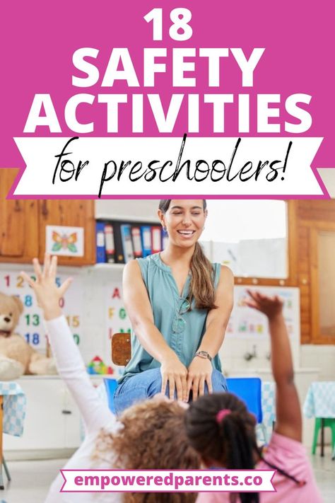 Health And Safety Activity For Preschool, Safety Unit For Kindergarten, Homeschool Fire Safety, Healthy And Safety Preschool, Safety Curriculum For Preschool, Safety Town Activities, Pre K Safety Activities, Safety Books For Preschool, School Safety Crafts For Preschool