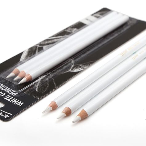 White Charcoal Pencil, Sketch Charcoal, Artist Pencils, Charcoal Pencil, School Tool, White Pencil, White Charcoal, Pencil Art Drawings, Graphite Pencils