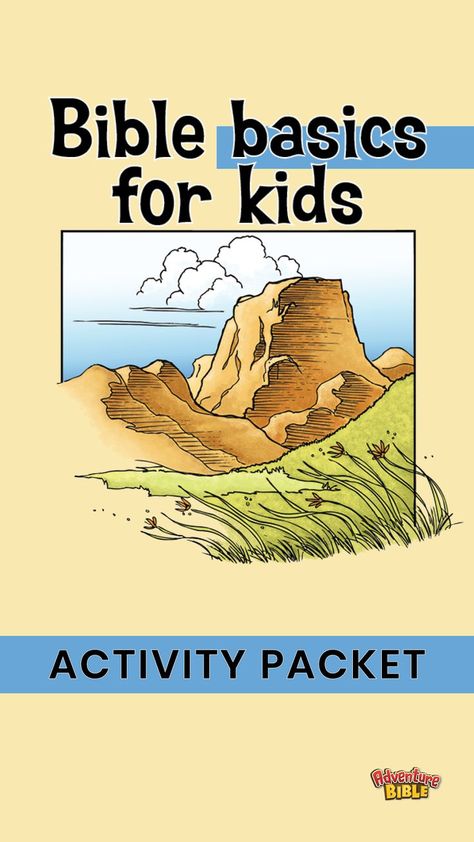 Bible basics for kids. Activity packet. Adventure Bible logo. Adventure Bible, Bible Printables, Bible Activities, Bible Reading Plan, Bible Reading, Bible For Kids, God's Plan, Gods Plan, Reading Plan