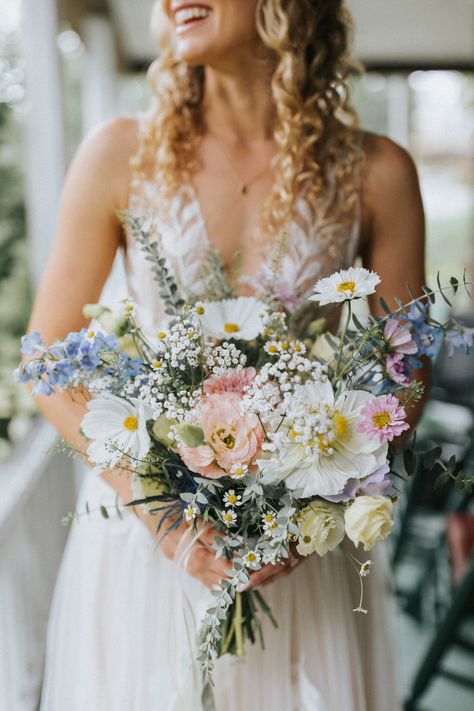 Cosmos, Lisianthus, Asters, Sharon fern, Delphinium and more Aster Wedding Bouquet, Larkspur Wedding Bouquet, Aster Flower Bouquet, Cosmos Wedding Bouquet, Blue Delphinium Bouquet, Lisianthus Wedding, Carnation Wedding Bouquet, Delphinium Bouquet, Carnation Wedding