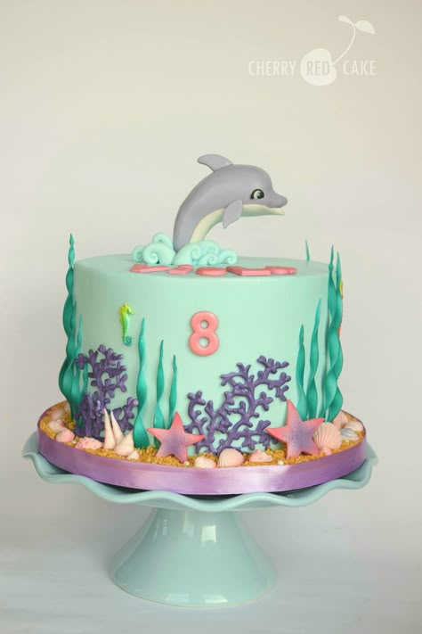 Dolphin Themed Birthday Cake, Dolphin Cakes For Kids, Birthday Cake Dolphin, Dolphin Theme Cake, Dolphin Cake Birthday, Dolphin Birthday Party Ideas, Dolphin Cake Ideas, Sea Theme Birthday Cake, Dolphin Themed Birthday Party