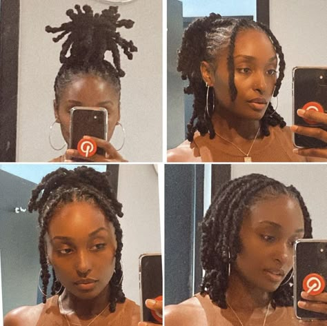 90s Dread Hairstyles, Claw Clip Hairstyles On Locs, Hairstyles With Locks, Cute Easy Loc Styles, Loc Style Inspo Black Women, Loc Hairstyles For Graduation, 90s Hairstyles With Locs, Hairstyle For Short Locs Black Women, Easy Locs Hairstyles