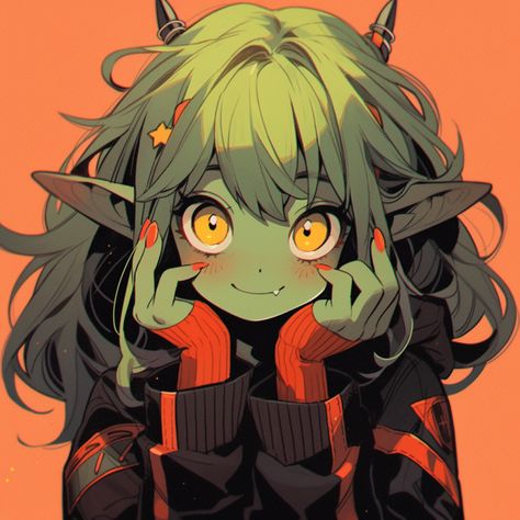 Rendered with Midjourney, an AI software. Sharing to provide artists with inspiration/references for unique characters. Feel free to use! Please share any art you make in the comments! Id love to see it! Cute Goblin Art, Cute Goblin Girl, Goblin Cleric, Female Goblin Art, Cute Goblin, Female Goblin, Goblin Girl, Fantasy Adventurer, Goblin Art