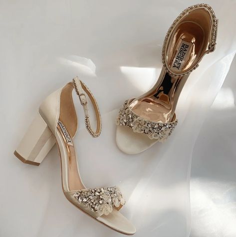 The Team at Lé Lee Studio are always on the hunt for the perfect wedding heel, love these ones from Badgley Mishka, embellished details and a block-heel, win! 💫 Available at @eternalbridal #bridalshoes #Australianbride #weddingheels #blockweddingheels Badgley Mischka Bridal Shoes, Badgley Mischka Bridal, Badgley Mischka Shoes Wedding, Wedding Wedges, Glamorous Jewelry, Bridal Flats, Badgley Mischka Shoes, Bridal Heels, Evening Sandals