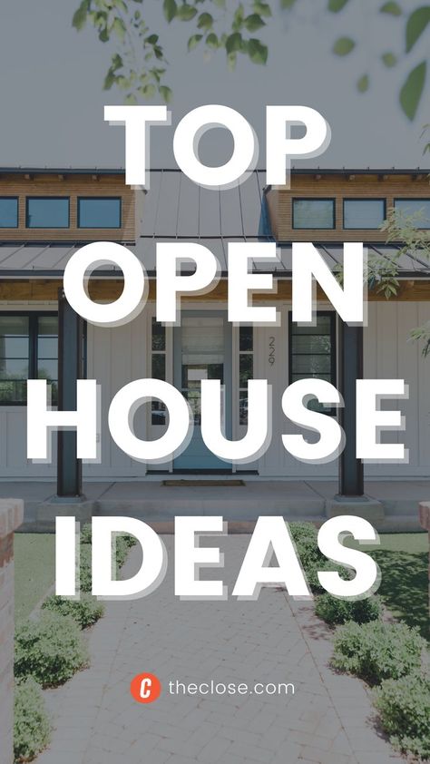 To get you thinking outside the box about lead generation, we curated the best real estate open house ideas from 27 top-producing listing agents from brokerages that include Douglas Elliman, Compass, and more. When it comes to open houses, many agents have already given up. Apply these savvy open house ideas instead, and watch your customer relationship manager (CRM) overflow with leads that are ideal for your nurturing campaign. Agent Open House Ideas, Realtor Open House Ideas Fun, Best Open House Ideas Real Estate, Luxury Open House Ideas, Fun Open House Ideas Real Estate, Open House Themes Real Estate, Real Estate Event Ideas, Real Estate Open House Food Ideas, Business Open House Ideas