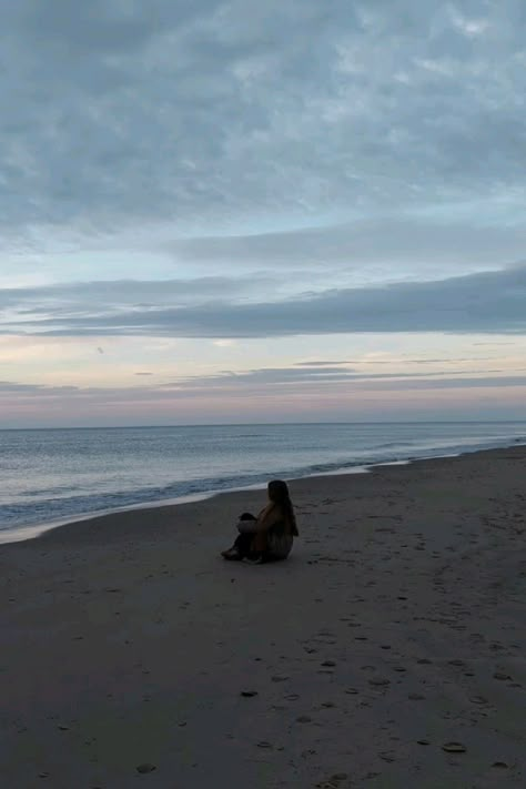 Sitting At The Beach Aesthetic, Sitting By The Ocean, Sitting By The Beach, Sitting At The Beach, Media Coursework, Sitting On Beach, Vacation Alone, Laying On The Beach, Walking On The Beach