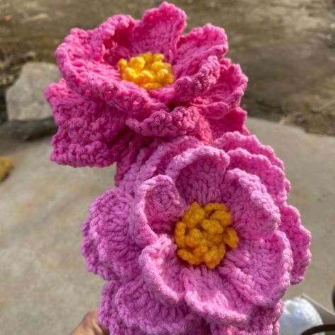 Crochet Peonies, Peony Crochet, Pink Peony Flower, Crochet Pink, Knit Projects, Pink Peony, Lace Crochet, Peony Flower, Pink Peonies