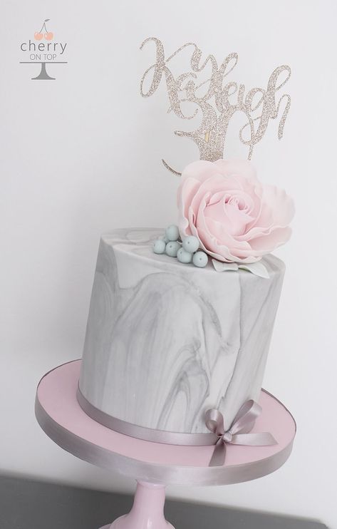 Marbel Cake Decoration, Marble Cakes, 30th Cake, 30 Cake, Large Cake, Birthday Cakes For Teens, Flowers Cake, Simple Wedding Cake, Marble Cake