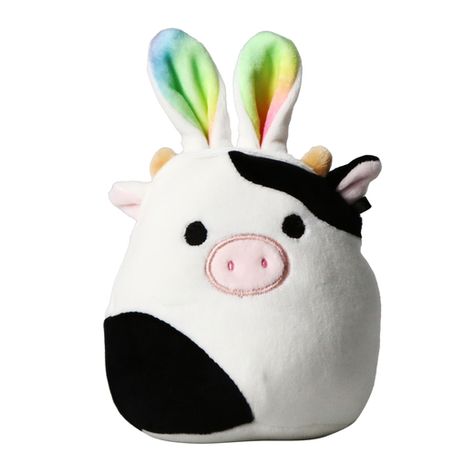 easter squishmallows™ connor the cow 4.5in | Five Below | let go & have fun Giraffe Costume, Pillow Pals, Toy Animals, Disney Pixar Up, Soft Stuffed Animals, Elephant Plush, The Cow, Blind Bags, Bunny Ears