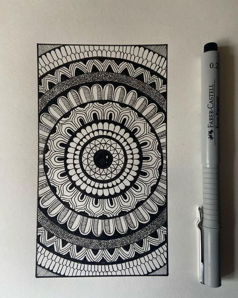 Mandala Drawing Rectangle, Mandala Art Rectangle, Mandala Art In Rectangle Shape, Rectangle Mandala Design, Rectangle Mandala, Mandala Arts, Vintage Paper Printable, Easy Mandala, Easy Mandala Drawing