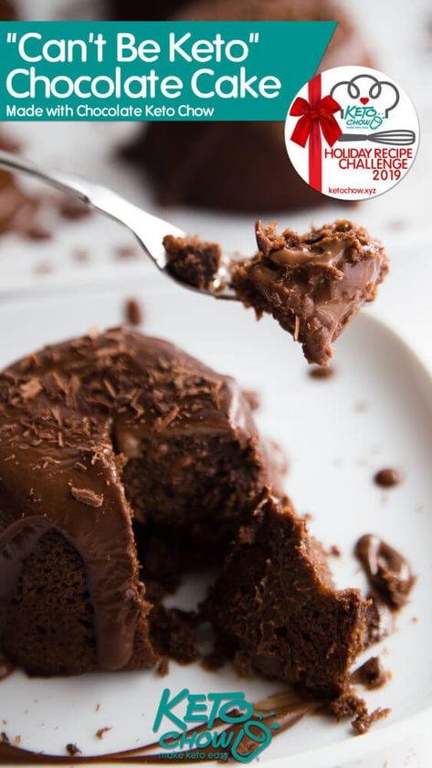 Chocolate Cake With Chocolate Chips, Hgc Diet, Cake With Chocolate Chips, Keto Valentines, Keto Chow, Protein Powder Smoothie, Chow Recipe, Recipe Challenge, Keto Eating