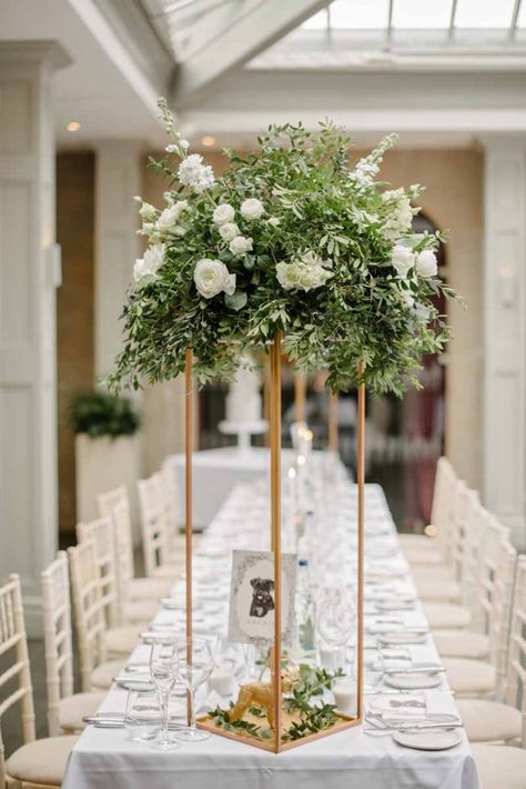 Luxury Cocktail Party, Hampton Manor, Geometric Centerpiece, Tall Centerpiece, Corporate Events Decoration, Metal Columns, Low Centerpieces, Flower Centerpiece, Flower Panels