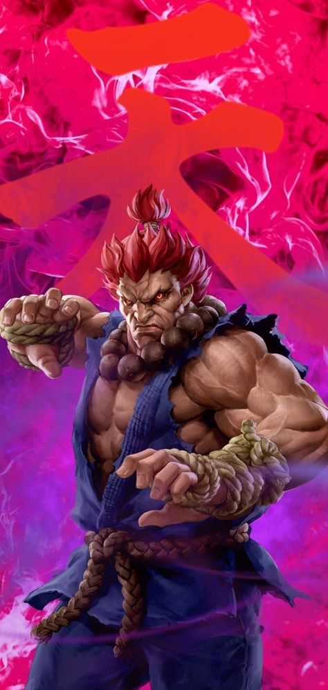 Oni Street Fighter, Oni Akuma, Street Fighter Akuma, Street Fighter Anime, Street Fighter Wallpaper, Tekken Wallpaper, Akuma Street Fighter, Street Fighter Tekken, Anime Street