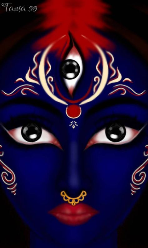 Devi Kali Maa Painting, Maa Kali Illustration, Kali Maa Painting, Maa Kali Art, Maa Kali Images, Divine Feminine Goddess, Childhood Photography, Indian Goddess Kali, Kali Maa