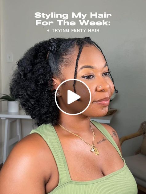 Lemon8 · Rihanna Inspired Natural Hairstyle + Fenty Hair! · @Kinzey Rae Rihanna Rubber Band Hairstyle, Fenty Hair, Rubber Band Hairstyle, Wash Day Routine, Day Routine, Curl Defining Cream, Natural Hairstyle, Wash Day, Curl Cream