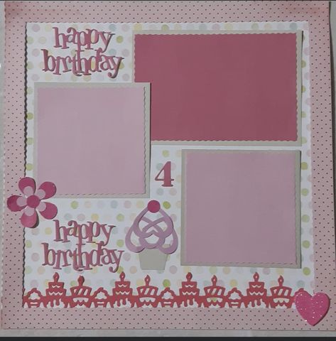 Birthday Scrapbook Ideas, Birthday Scrapbook Layouts, Birthday Scrapbook Pages, Baby Layouts, Title Pages, Creative Memories Scrapbooking, Birthday Scrapbook, Scrapbook Stuff