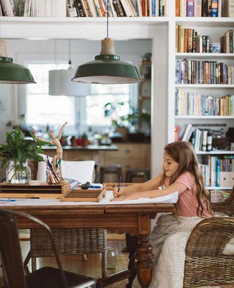 Homeschool Table, Family Library, Wild Free, Casa Vintage, Book Shelves, What Matters Most, Home Library, Logic, My Dream Home