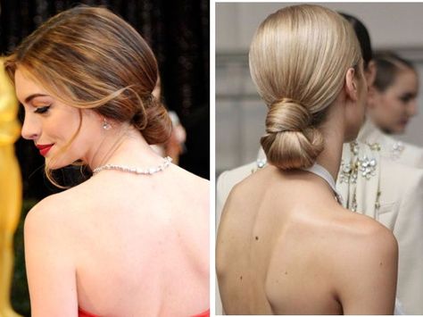 Sleekly-knotted Bun - Best Hairstyles for High Collar Dress - EverAfterGuide Hairstyles For Halter Dress, High Neck Dress Hair, Halter Dress Hairstyles, Hairstyles For High Neck Dresses, Knotted Bun, Lovely Hairstyles, Hello Hair, High Collar Dress, Loose Updo