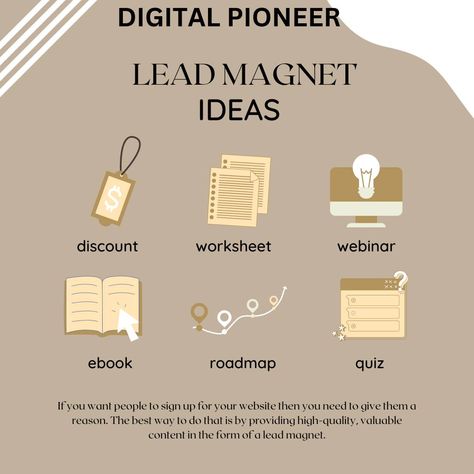 Why these ideas are worth it: Facebook Lead Ads: Create targeted lead generation ads on Facebook to capture valuable customer information directly within the platform. Instagram Story Polls: Engage your audience with interactive polls in Instagram Stories to capture feedback and gather leads. Contest Giveaways: Host a contest on both Facebook and Instagram to encourage users to like, share, and sign up for a chance to win, driving lead generation. User-Generated Content: Encourage users to s... Lead Generation Ads, Lead Magnet Ideas, Magnet Ideas, Store Owner, Business Analysis, Marketing Tactics, Lead Magnet, Increase Sales, Marketing Strategy Social Media