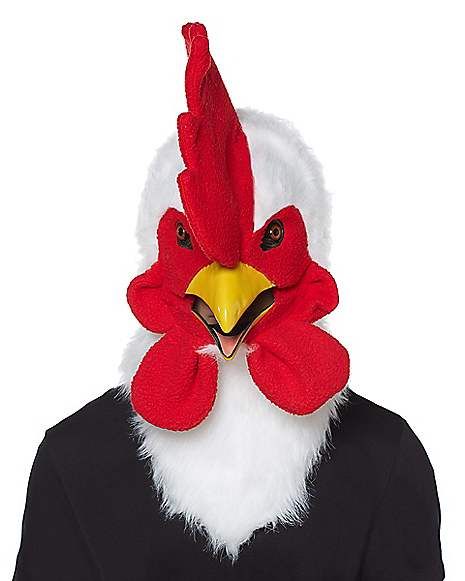 Rooster Moving Mouth Mask - Spirithalloween.com Rooster Head, Panda Mask, Head Base, Fursuit Head, Head Mask, Creepy Clown, Skull Logo, Animal Head, Chicken Diy