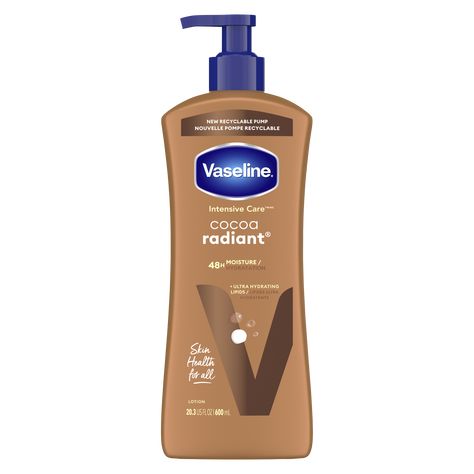 Vaseline® Intensive Care™ Cocoa Radiant® Lotion Vaseline Cocoa Radiant, Vaseline Cocoa, Pure Cocoa Butter, Extremely Dry Skin, Intensive Care, Itchy Skin, Dehydrated Skin, Hand Care, Vaseline